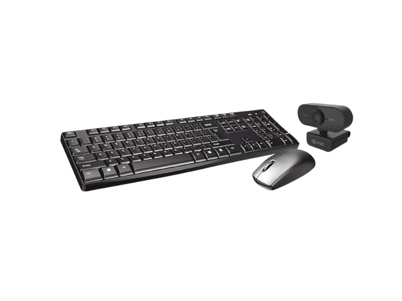 Microsoft wireless keyboard, mouse and webcam