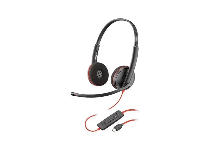 Poly Blackwire wired office headset